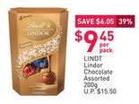 LINDY Lindor Chocolate Assorted 200g