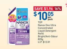 TOP Nanox One Ultra Concentrated Liquid Detergent Refill